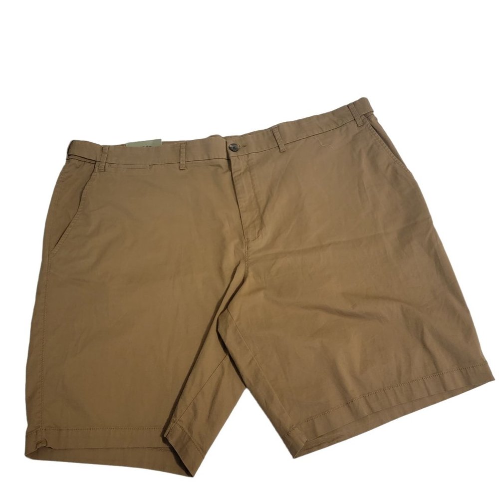 GOODFELLOW & CO LINDEN FLAT FRONT SHORTS SLIM HIP THIGH STRETCH 10.5 INSEAM